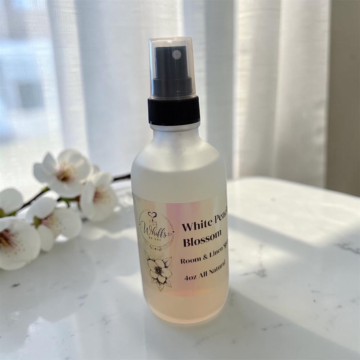 White Peach Blossom Room & Linen Spray